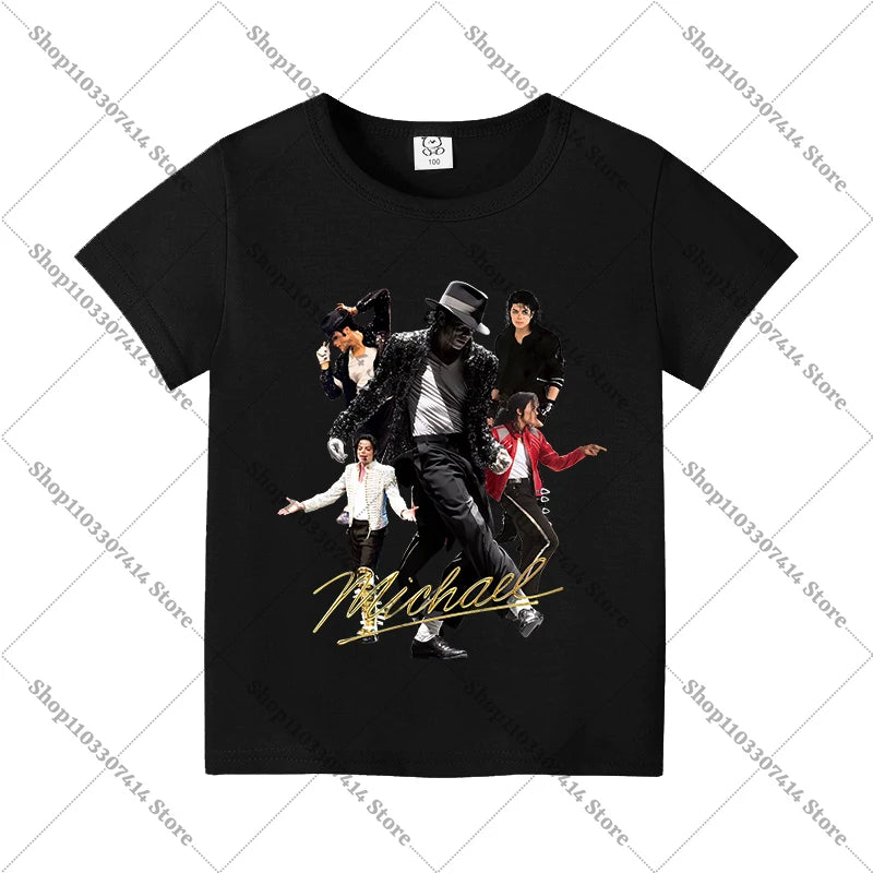 Maglietta Michael Jackson Anime Bambini