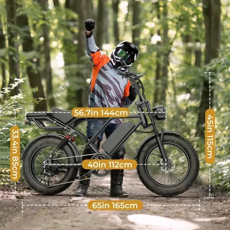 Bici Elettrica Fat Bike 750W 48V 20Ah