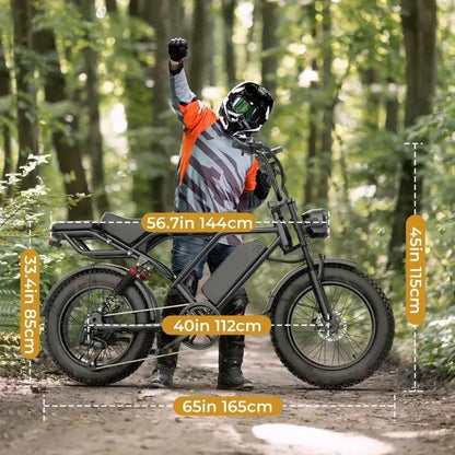 Bici Elettrica Fat Bike 750W 48V 20Ah