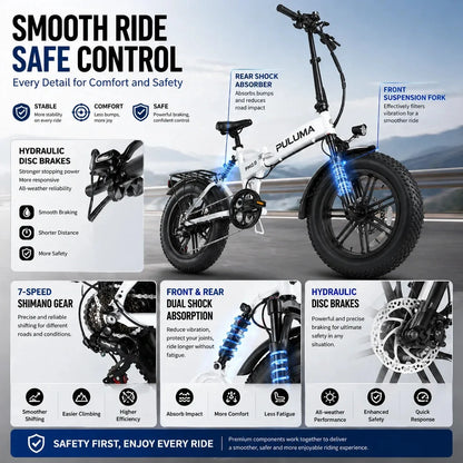 PULUMA E-Bike Pieghevole 750W
