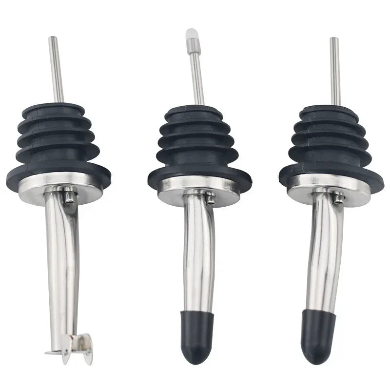 Acciaio inossidabile Vino Olio d'oliva Versatore Dispenser Beccuccio Bottiglia di vetro Versatore Tappo Beccuccio Tappo Bocca Dispenser Barista