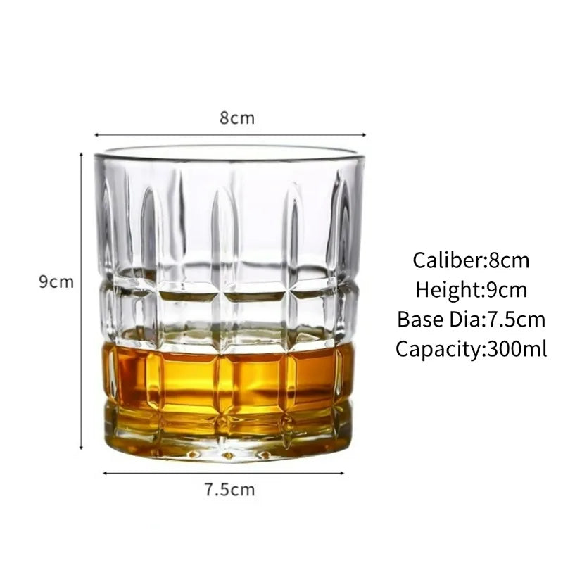 Bicchieri da whisky, Bicchieri da whisky incisi, Bicchieri da whisky vecchio stile, Bicchieri scotch classici, Regalo perfetto per gli amanti dello scotch