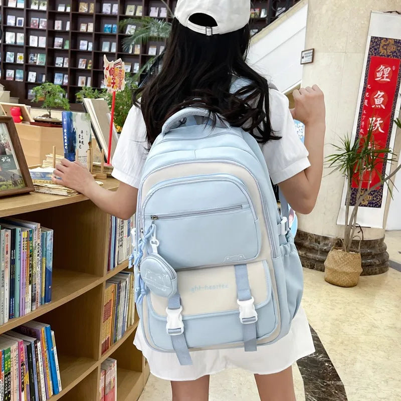 Zaino Scolastico alla Moda per Ragazze, Borsa per Laptop, Zaino da Viaggio Casual, Borsa per Libri, Zaino Impermeabile per Bambini