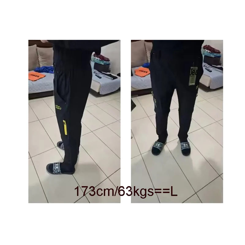 TRVLWEGO Pantaloni da trekking da campeggio da uomo Trekking Pantaloni da viaggio da esterno ad alta elasticità estivi sottili impermeabili ad asciugatura rapida