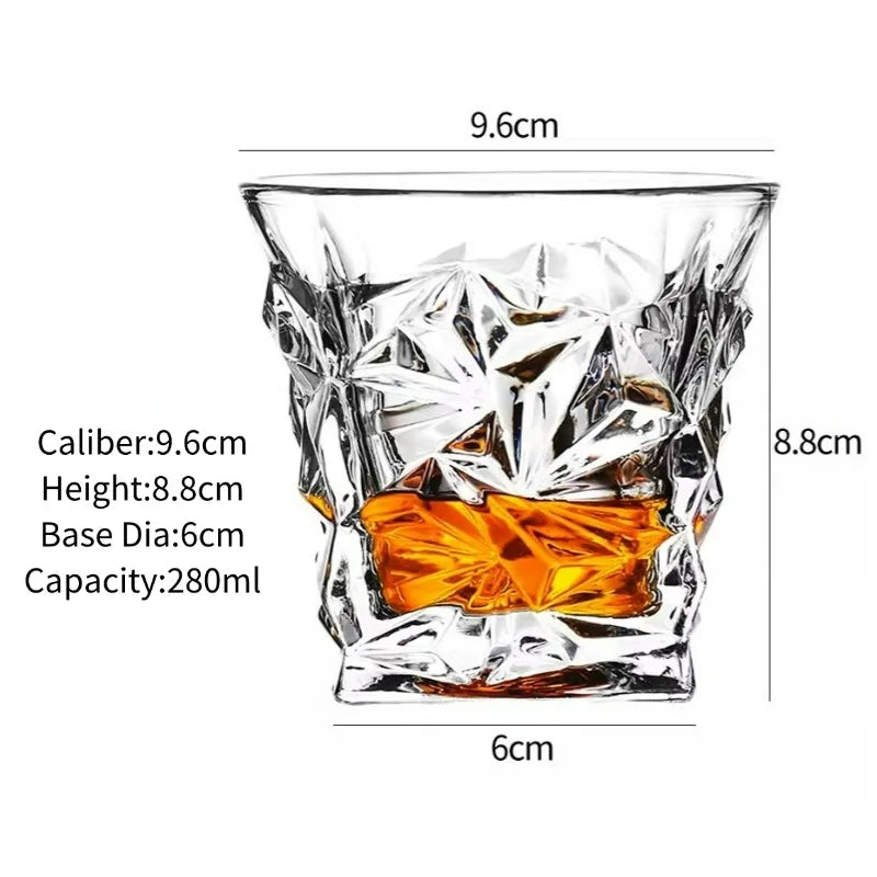 Bicchieri da whisky, Bicchieri da whisky incisi, Bicchieri da whisky vecchio stile, Bicchieri scotch classici, Regalo perfetto per gli amanti dello scotch