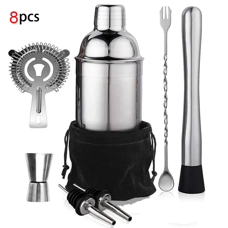UPORS miscelatore per Cocktail Shaker in acciaio inossidabile Wine Martini Boston Shaker per barman Drink Party Bar Tools 550ML/750ML