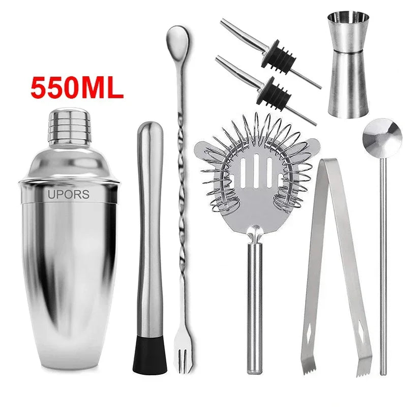 UPORS miscelatore per Cocktail Shaker in acciaio inossidabile Wine Martini Boston Shaker per barman Drink Party Bar Tools 550ML/750ML