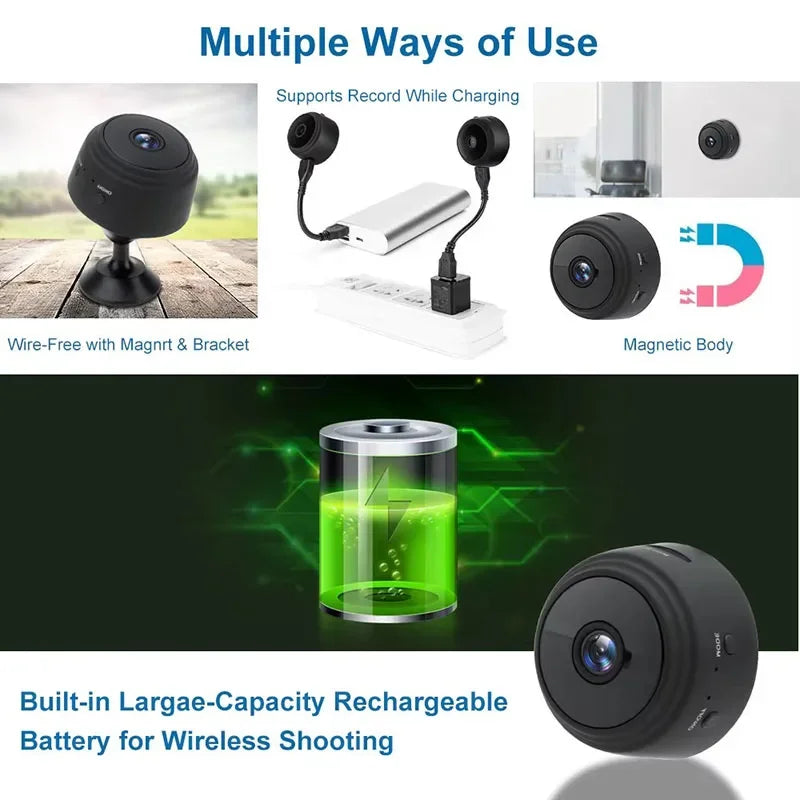 Mini telecamera IP 1080p HD Micro videocamere Wireless versione notturna videosorveglianza vocale telecamere Wifi Smart Home