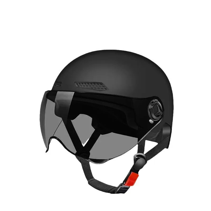 Casco di sicurezza per bicicletta Certificato 3C Mezzo casco per bicicletta elettrica per bambini adulti per uomo e donna con occhiali di protezione