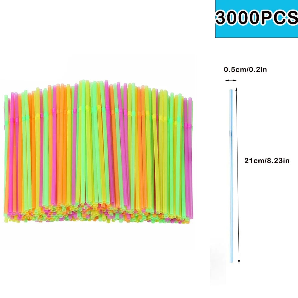 50/3000/6000Pc Cannucce Colorate Festa di Nozze Tè Al Latte cocktail Paglia per Bar Cucina Bevande Casa All'ingrosso Cola paglia