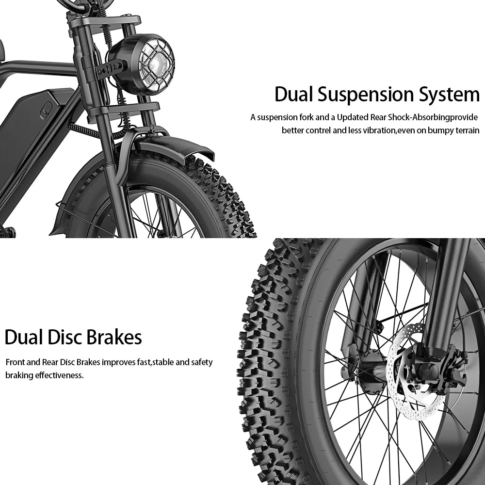 HEADER Bici Elettrica Fat Bike 750W BK20