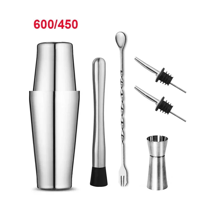 UPORS miscelatore per Cocktail Shaker in acciaio inossidabile Wine Martini Boston Shaker per barman Drink Party Bar Tools 550ML/750ML