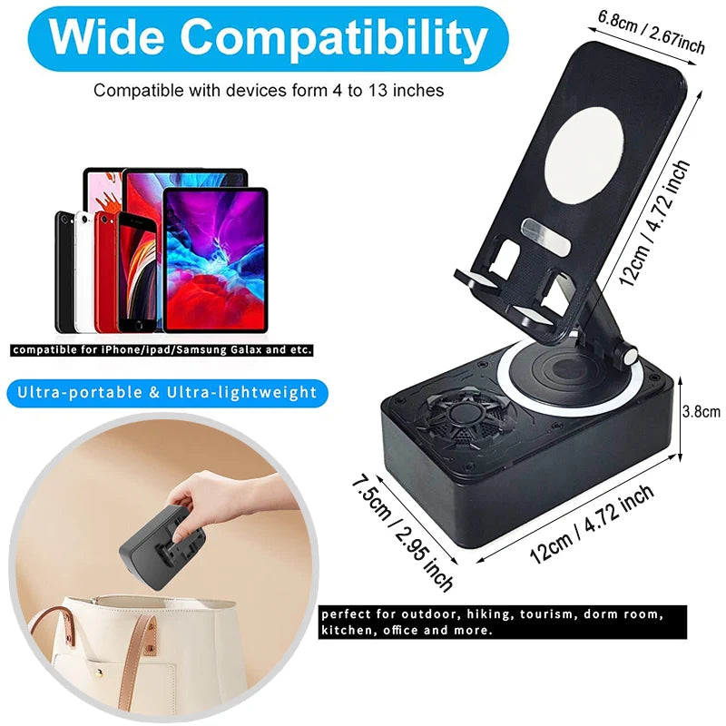 supporto per telefono cellulare con altoparlante Bluetooth