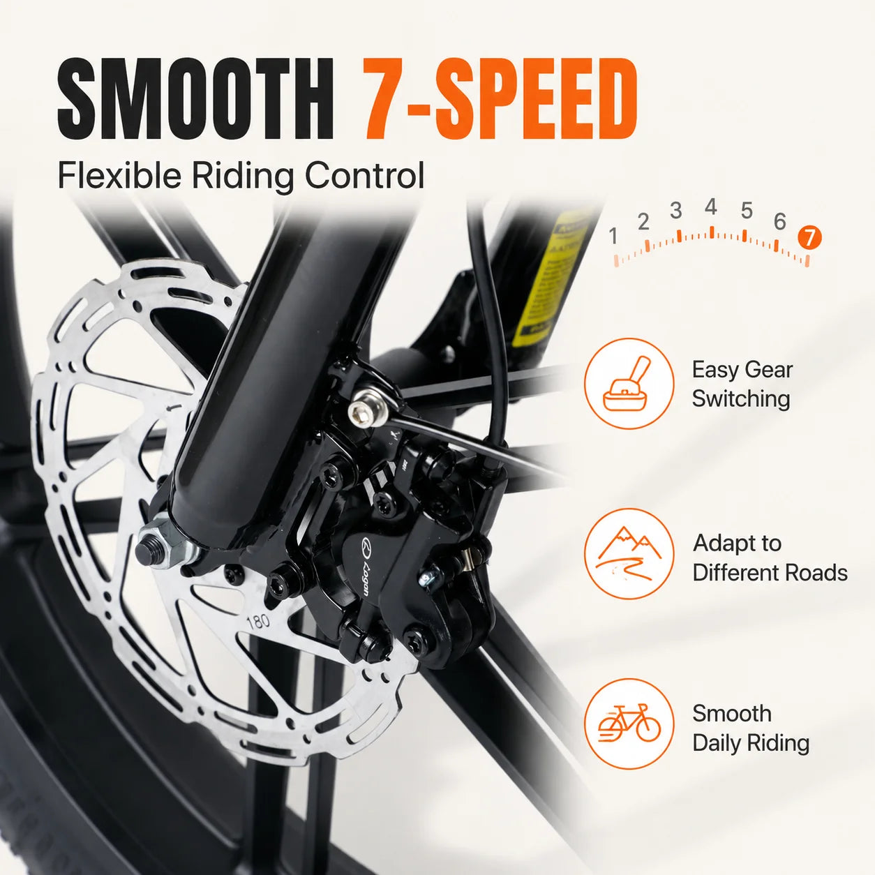 Bicicletta Elettrica Pieghevole PULUMA FM2.0, Batteria Rimovibile 48V15AH, Pneumatici All-Terrain 20*4 Pollici, E-Bike da Montagna per Adulti, Velocità 25km/h, 7 Velocità, Freni a Disco Idraulici, Autonomia 100km
