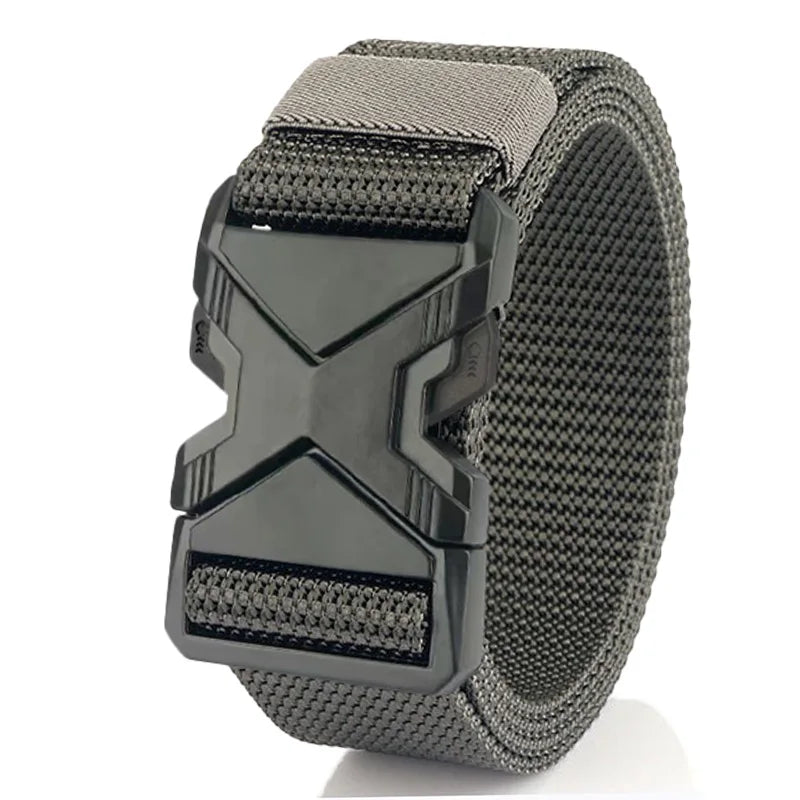 La nuova cintura da uomo con fibbia da 125 cm in nylon intrecciato, leggera e traspirante, per pendolari quotidiani