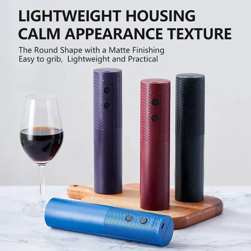 Apribottiglie elettrico per vino Cavatappi automatico per vino Apribottiglie ricaricabile Pulsante con un clic Strumenti per vino Bar Prodotti da cucina