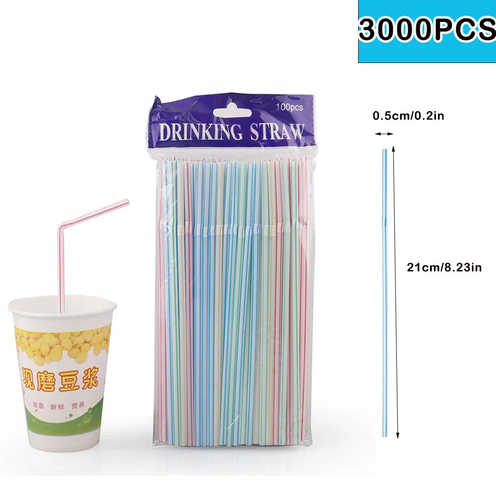50/3000/6000Pc Cannucce Colorate Festa di Nozze Tè Al Latte cocktail Paglia per Bar Cucina Bevande Casa All'ingrosso Cola paglia